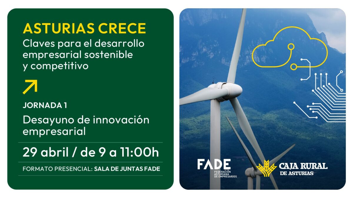 29 de abril de 2026 Asturias Crece | Desayuno de trabajo: “Innovación como motor de competitividad”